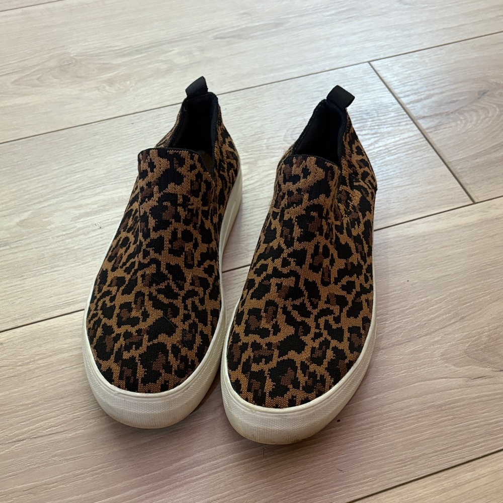 Steve Madden Leopard Print Slip-On Sneakers